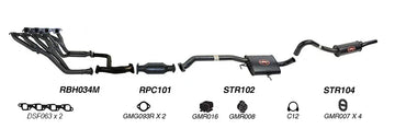 Redback Exhaust 2 1/2" Complete System for Holden Calais (04/1995 - 1997), Commodore (04/1995 - 08/1997) - Brixton 4x4 - Buy Online Now!